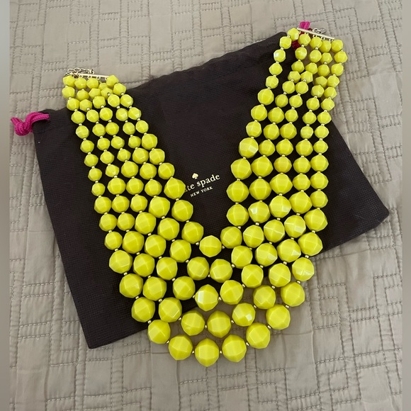 Kate Spade ♠️ Beaded Bib Statement Necklace